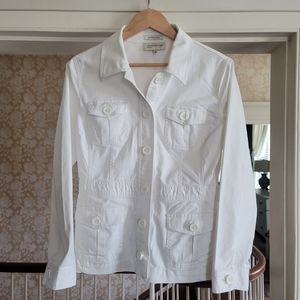 Jones New York white utility jacket. Sz. M